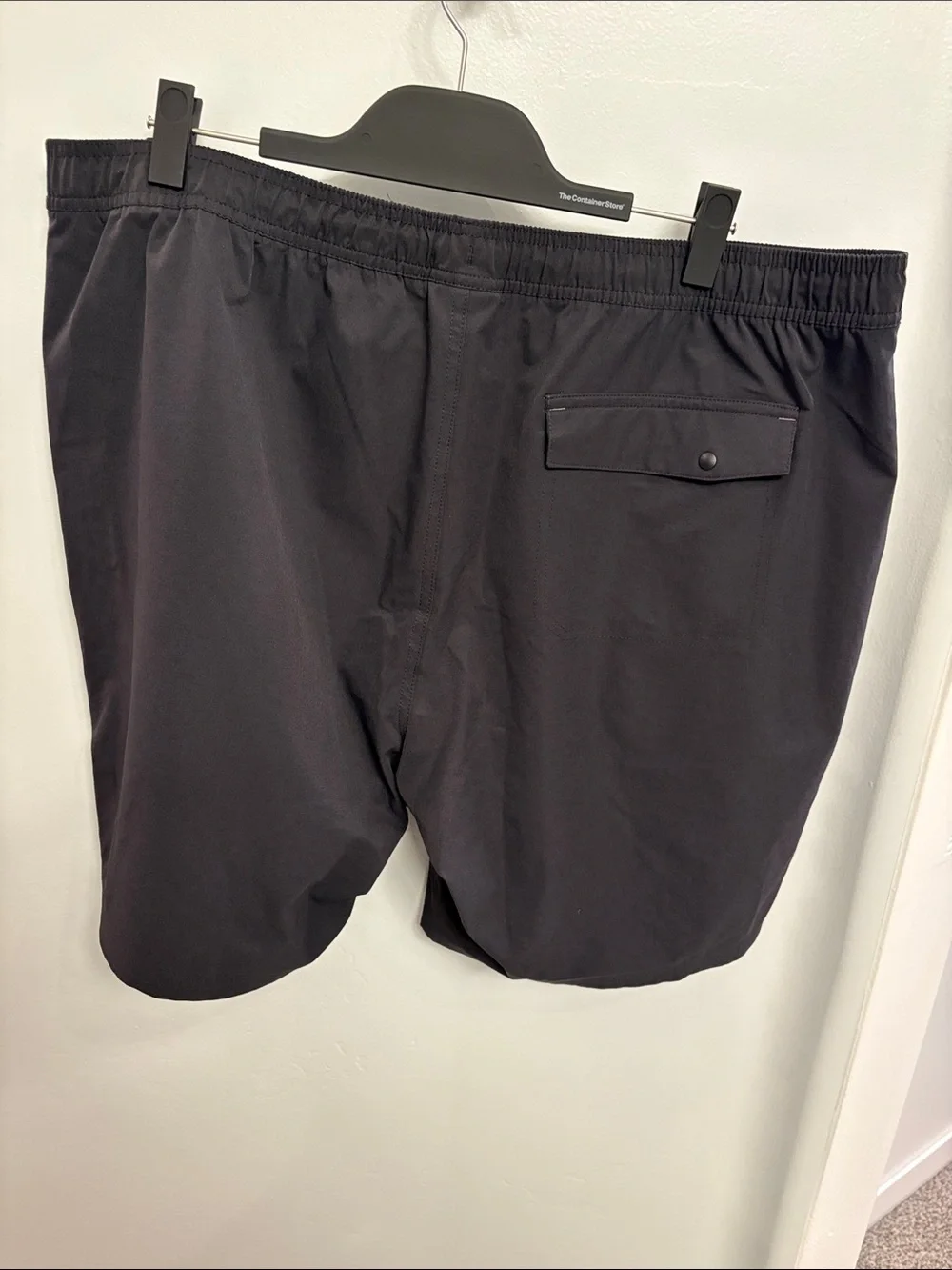 Men's Black Athletic Drawstring Shorts